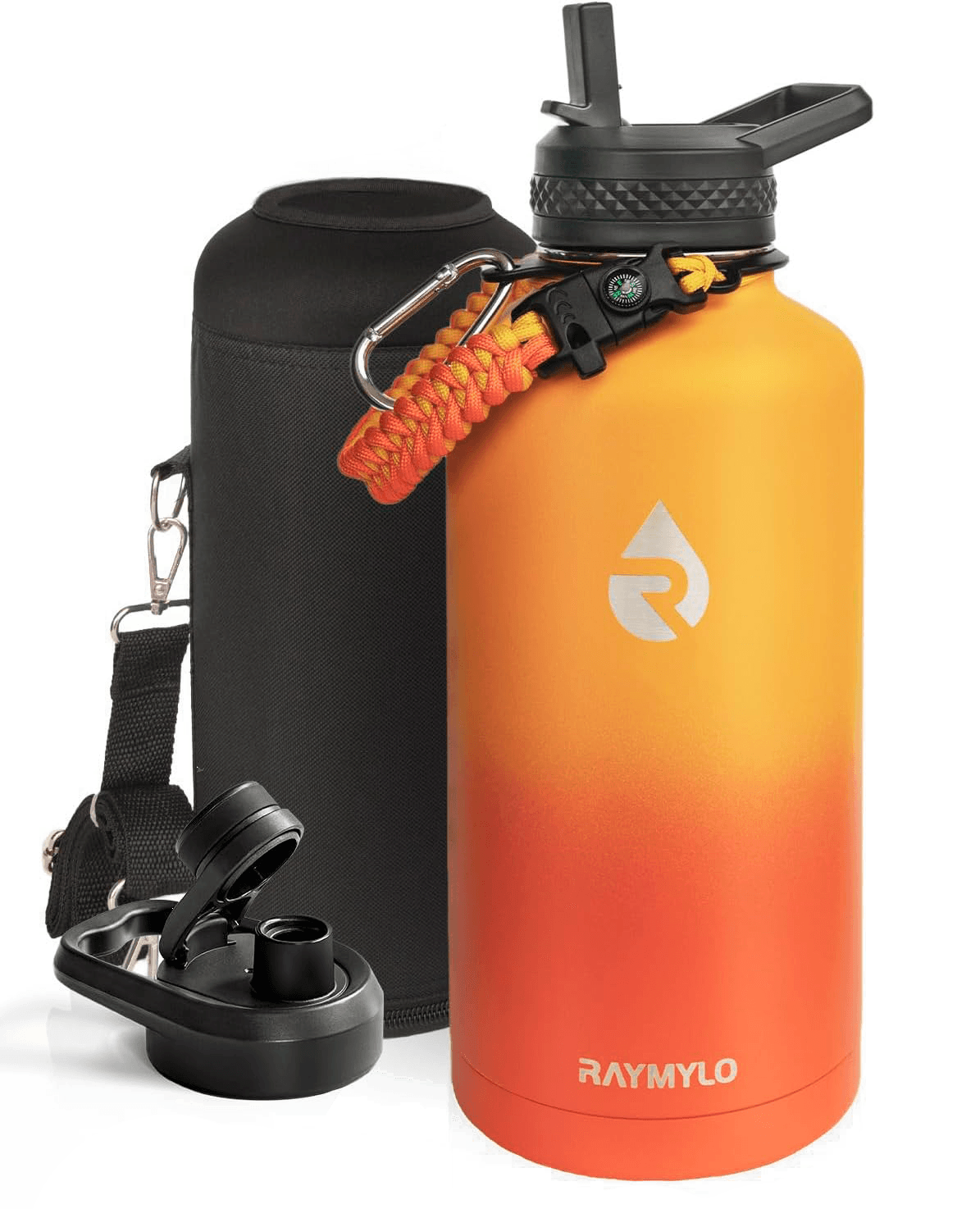 Raymylo bottle with straw cap